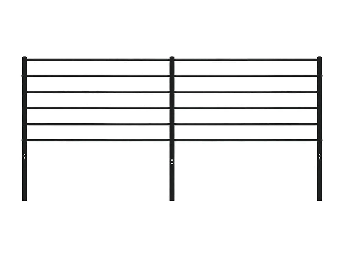 Cabeceira de cama 180 cm metal preto PT770830