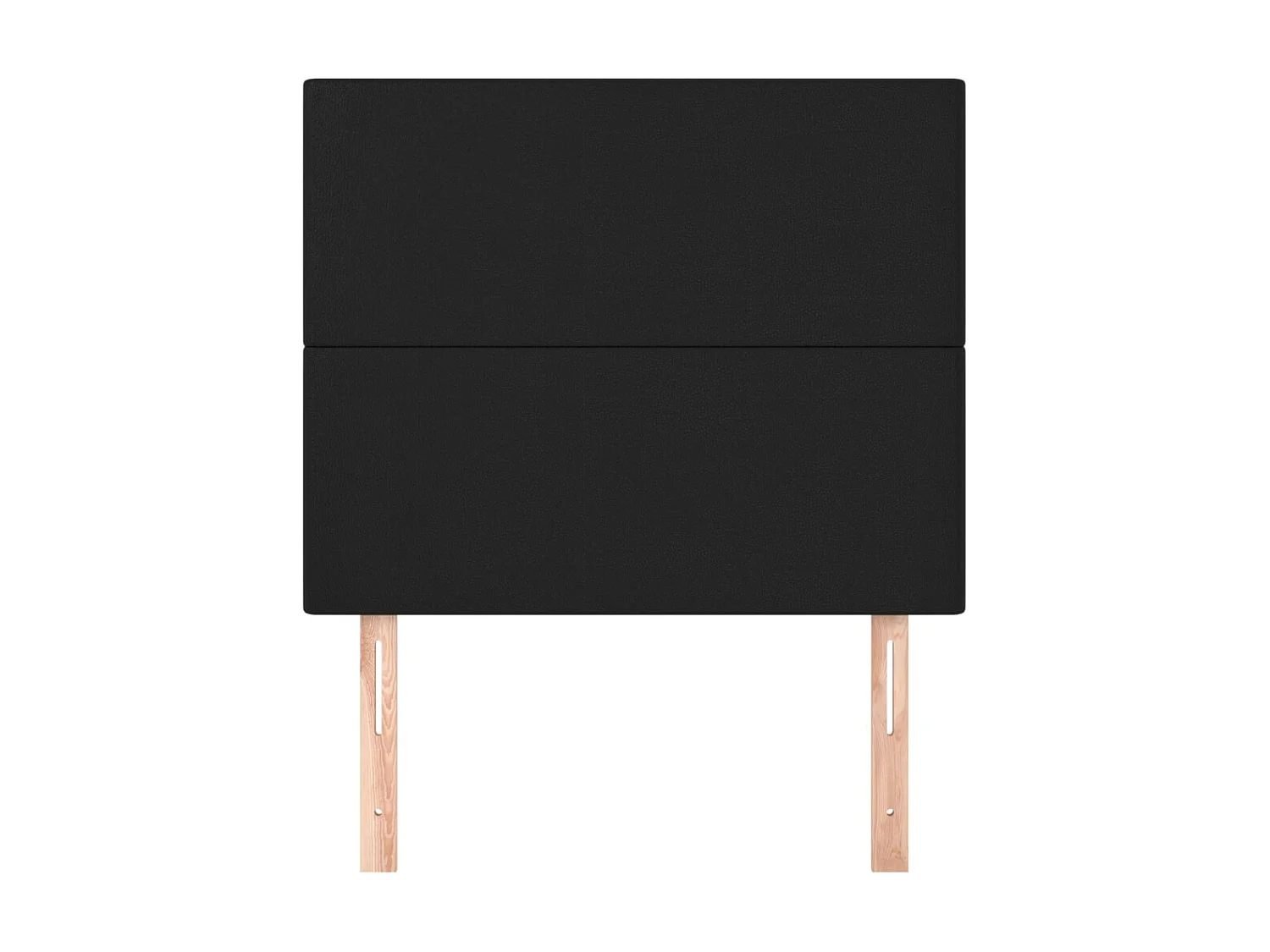 Hoofdborden 2 st 80x5x78/88 cm kunstleer zwart NL639804