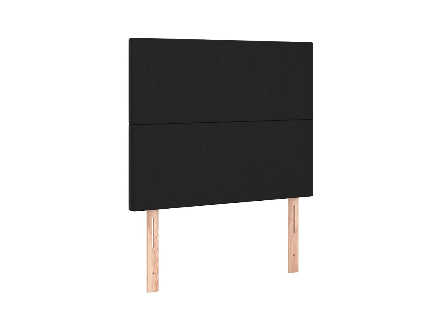 Testiere | Testate del letto 2 pz Nera 80x5x78/88 cm in Similpelle