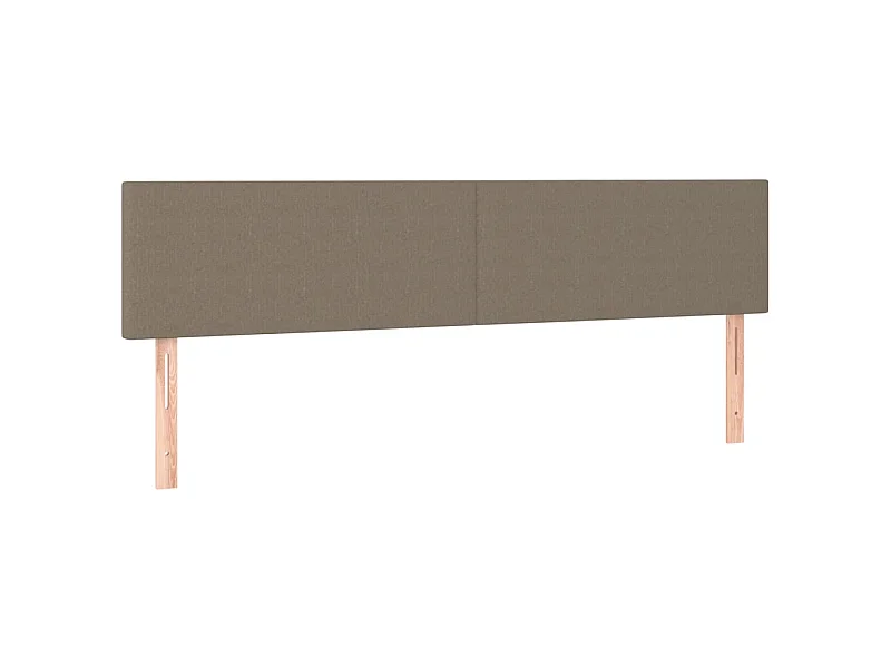 Têtes de lit 2 pcs Taupe 80x5x78/88 cm Tissu POI53310 BonneVie Meuble