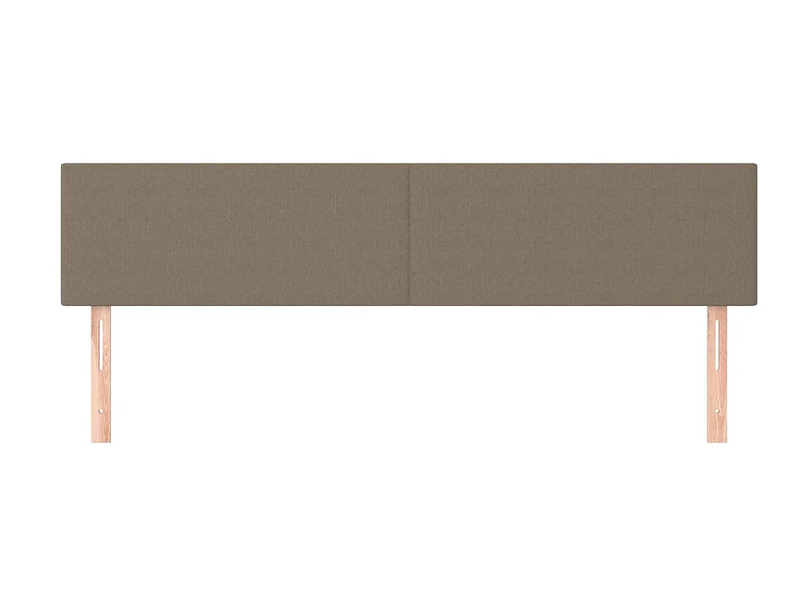 Cabeceira cama 2 pcs tecido 80x5x78/88 cm cinzento-acastanhado PT179145