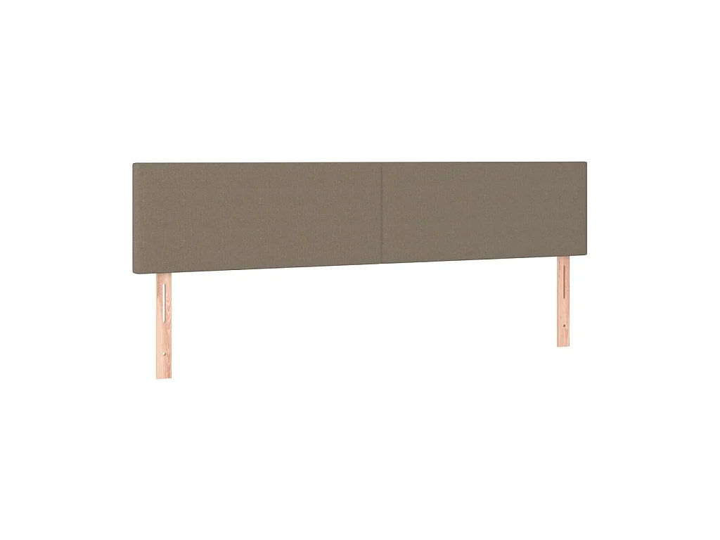 Testiere | Testate del letto 2 pz Tortora 80x5x78/88 cm in Tessuto