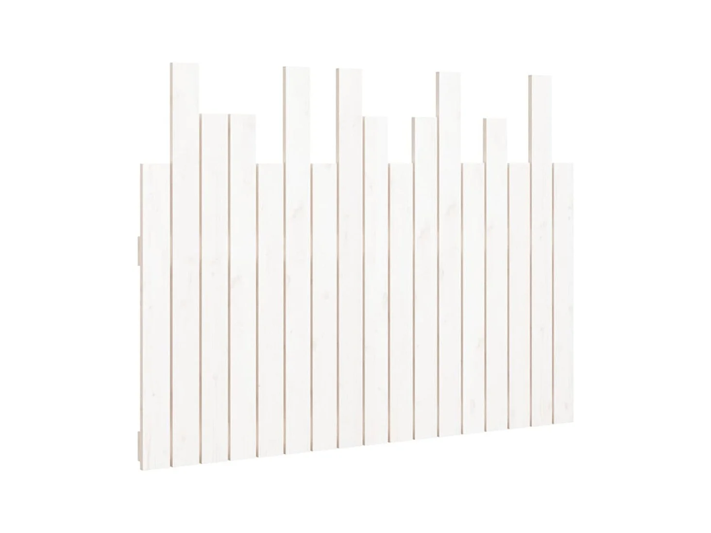 Tête de lit murale Blanc 108x3x80 cm Bois massif de pin POI12925 BonneVie Meuble