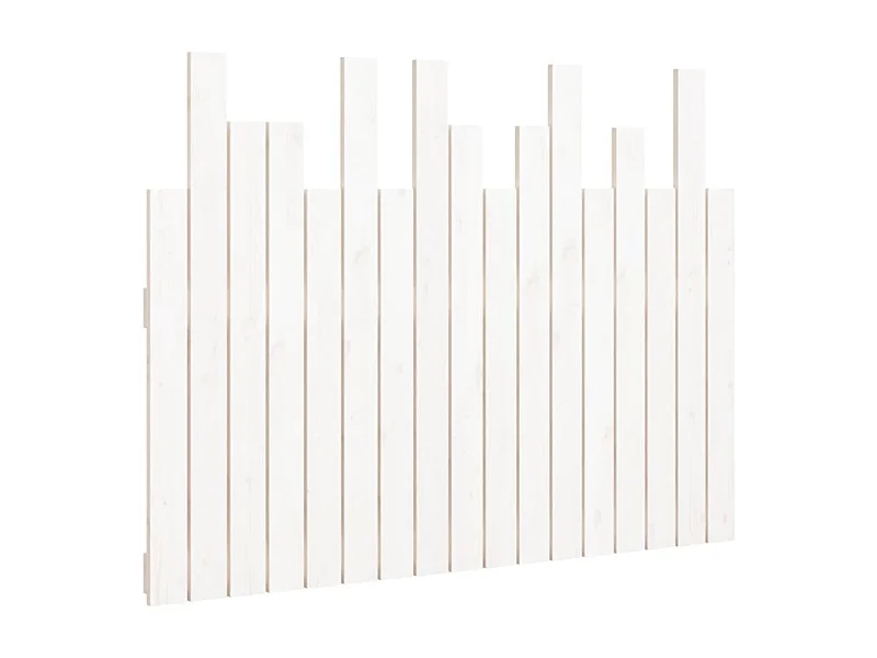 Tête de lit murale Blanc 108x3x80 cm Bois massif de pin POI12925 BonneVie Meuble