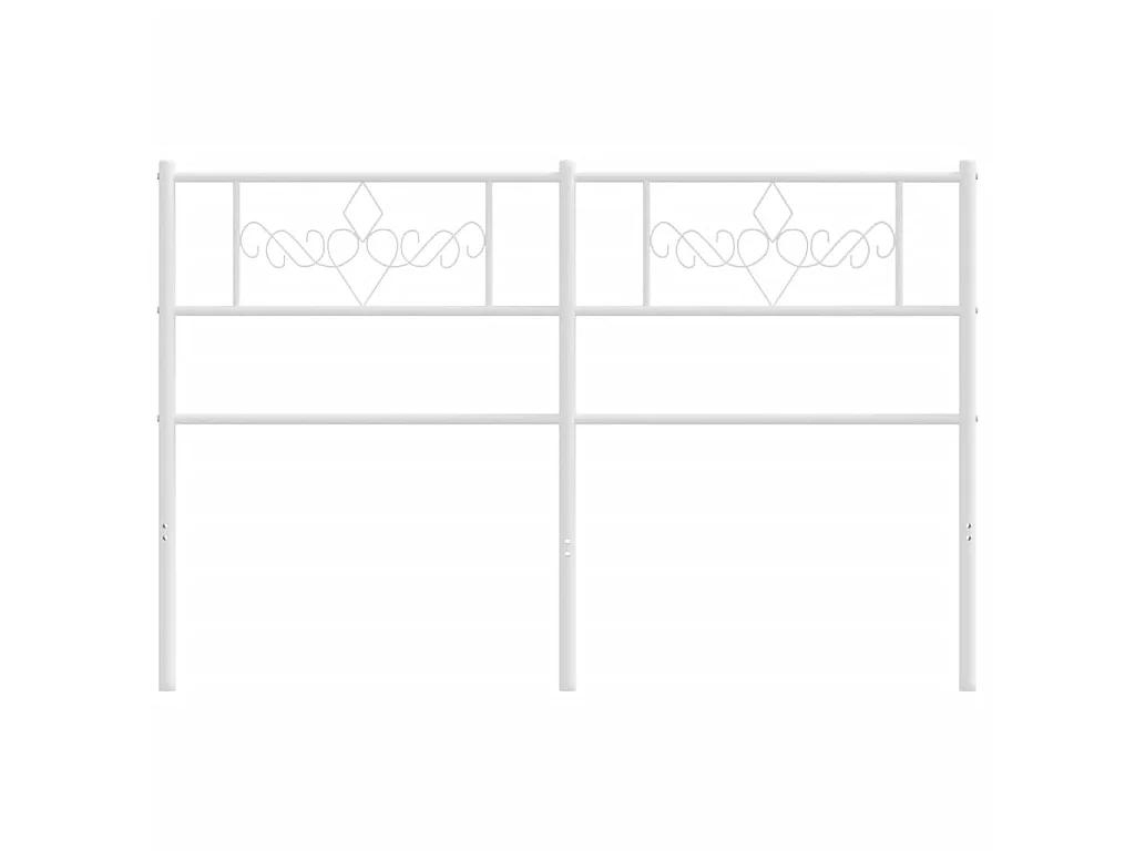 Tête de lit métal blanc 120 cm POI64783 BonneVie Meuble