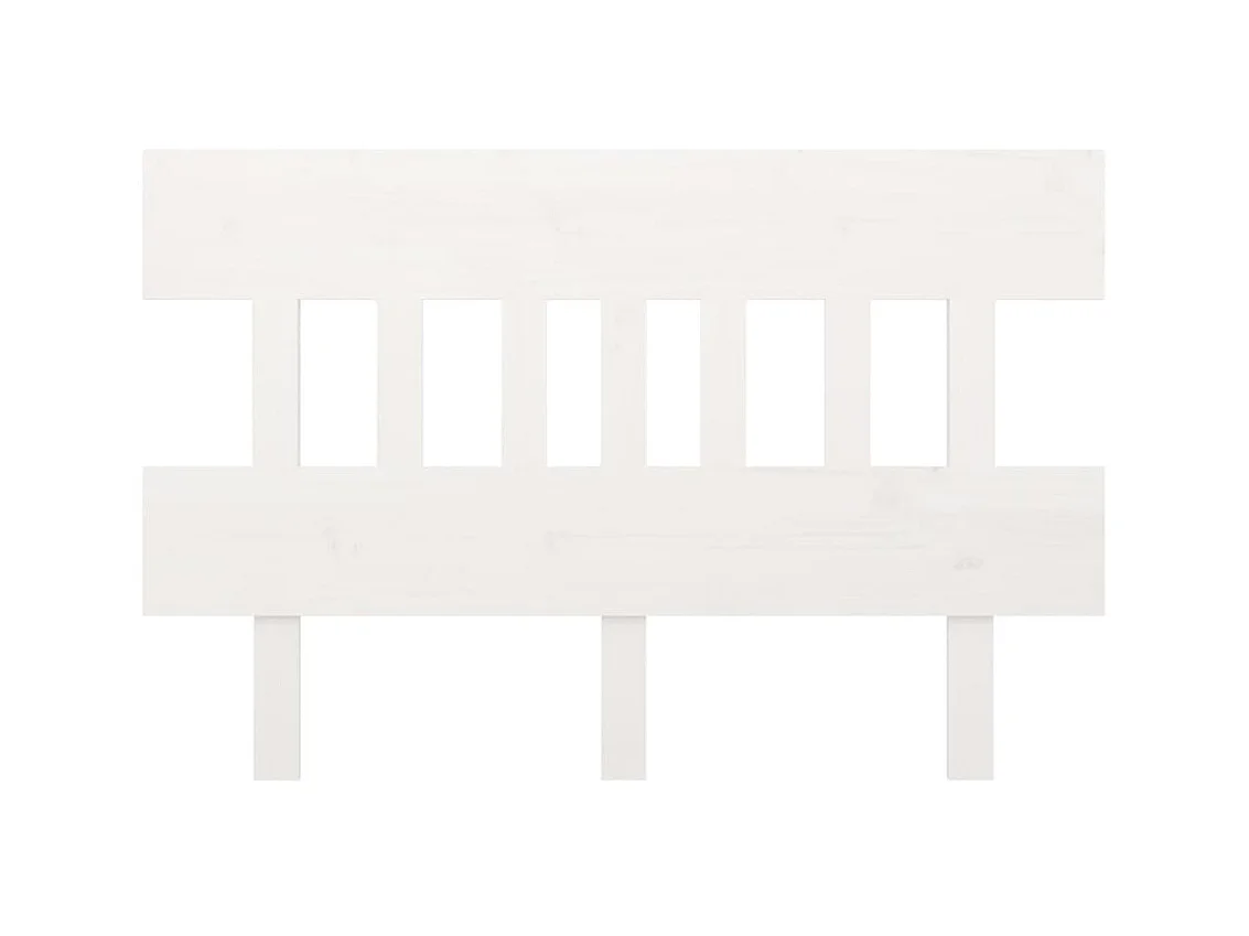 Tête de lit Blanc 203,5x3x81 cm Bois massif de pin POI43327 BonneVie Meuble