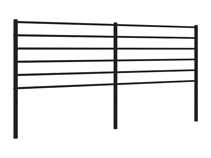 Testiera | Testata del letto in Metallo Nero 200 cm