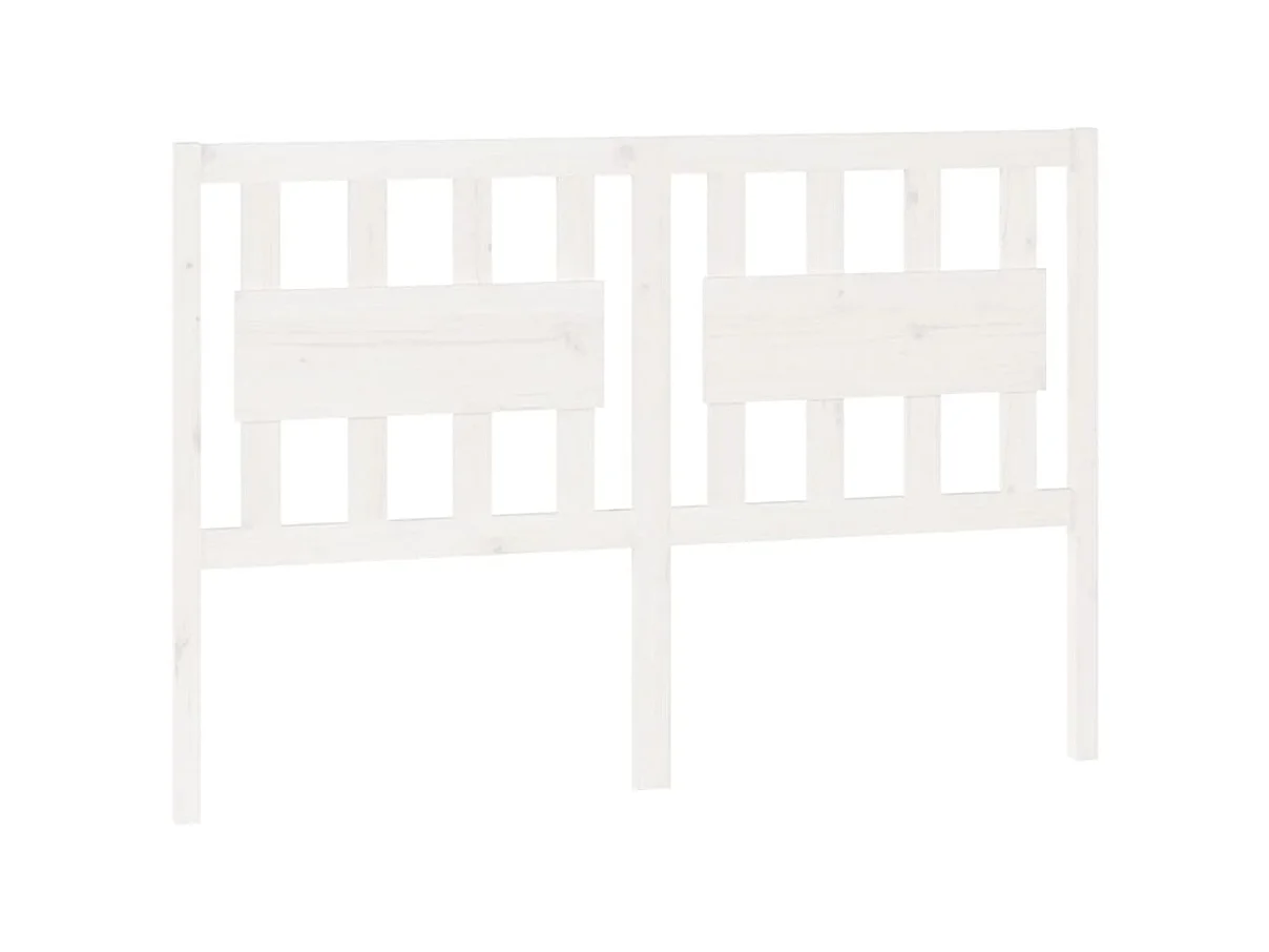 Cabeceira de cama 125,5x4x100 cm madeira de pinho maciça branco PT874920
