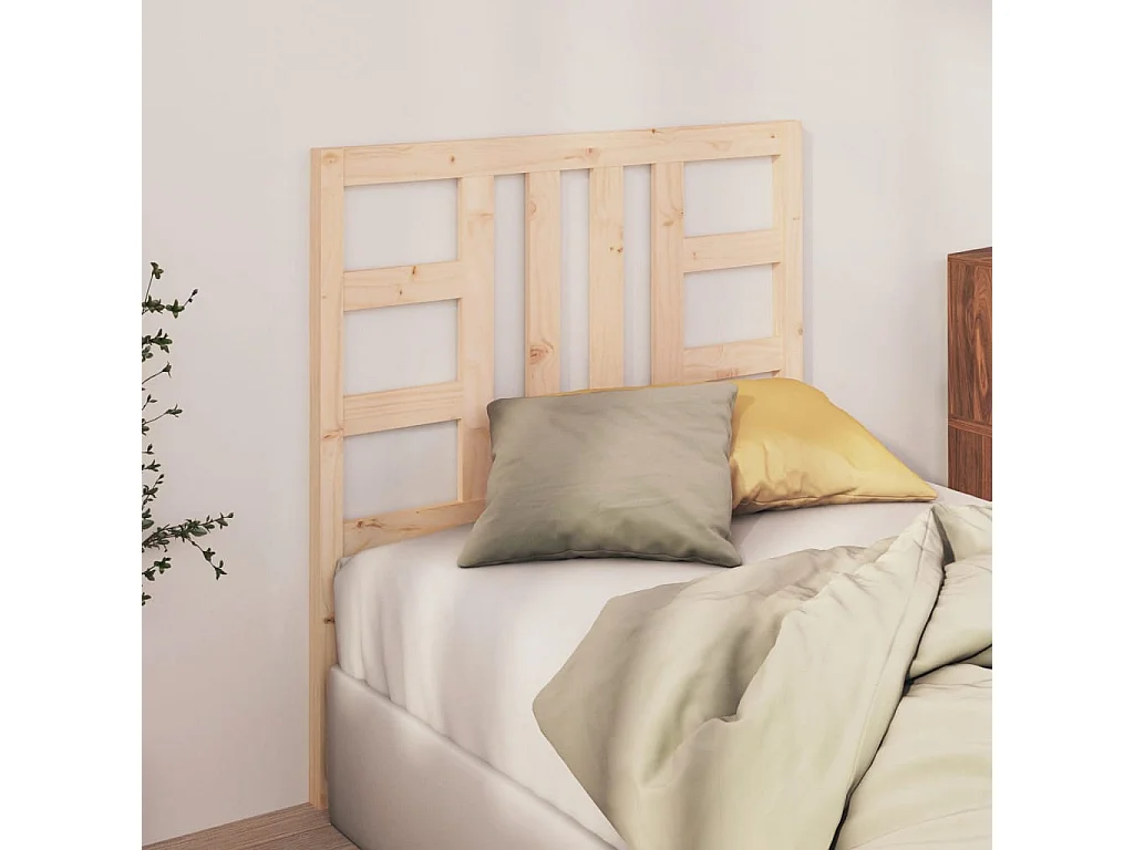 Tête de lit 96x4x100 cm Bois massif de pin POI44354 BonneVie Meuble