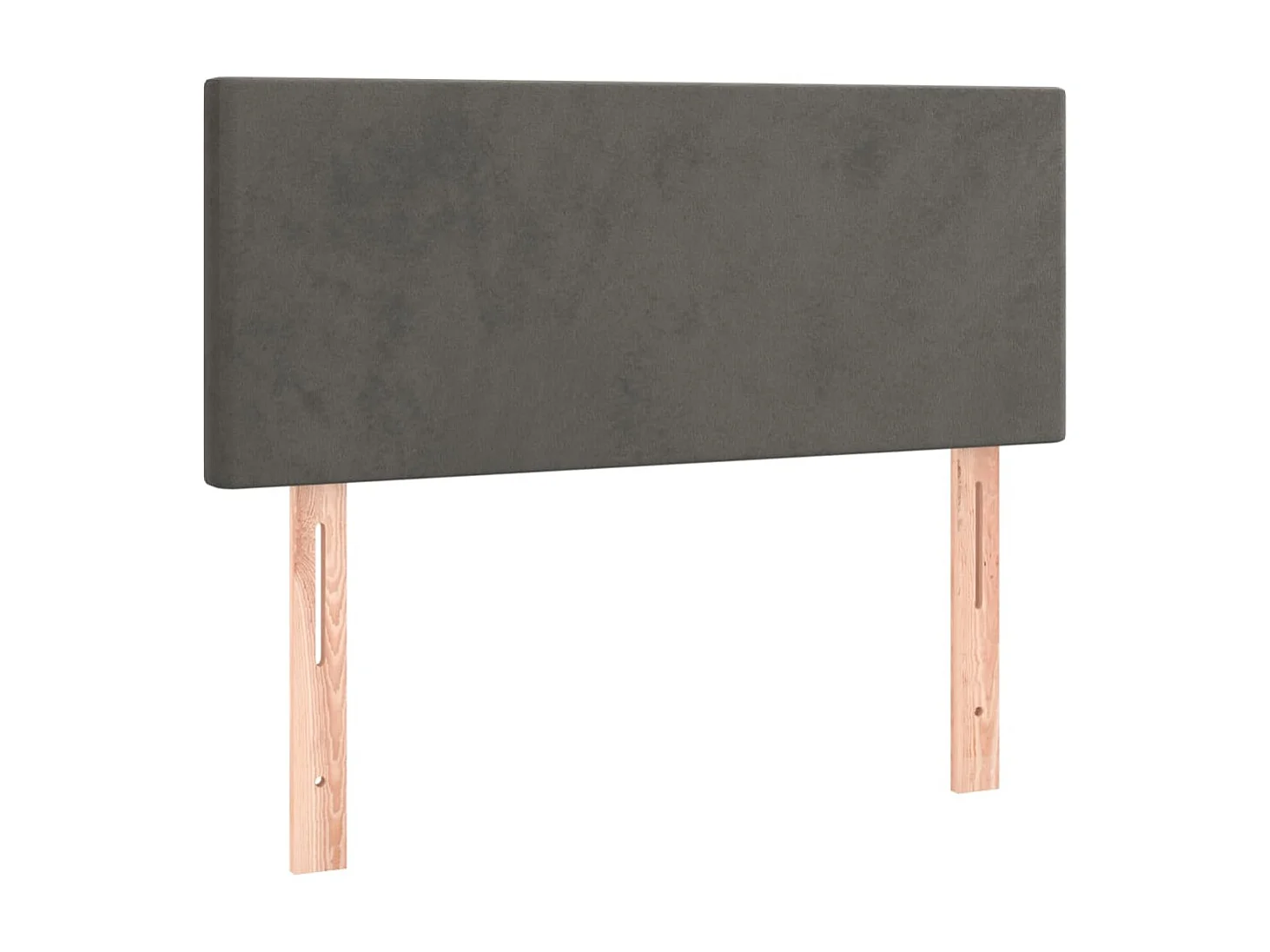 Tête de lit Gris foncé 80x5x78/88 cm Velours POI21521 BonneVie Meuble