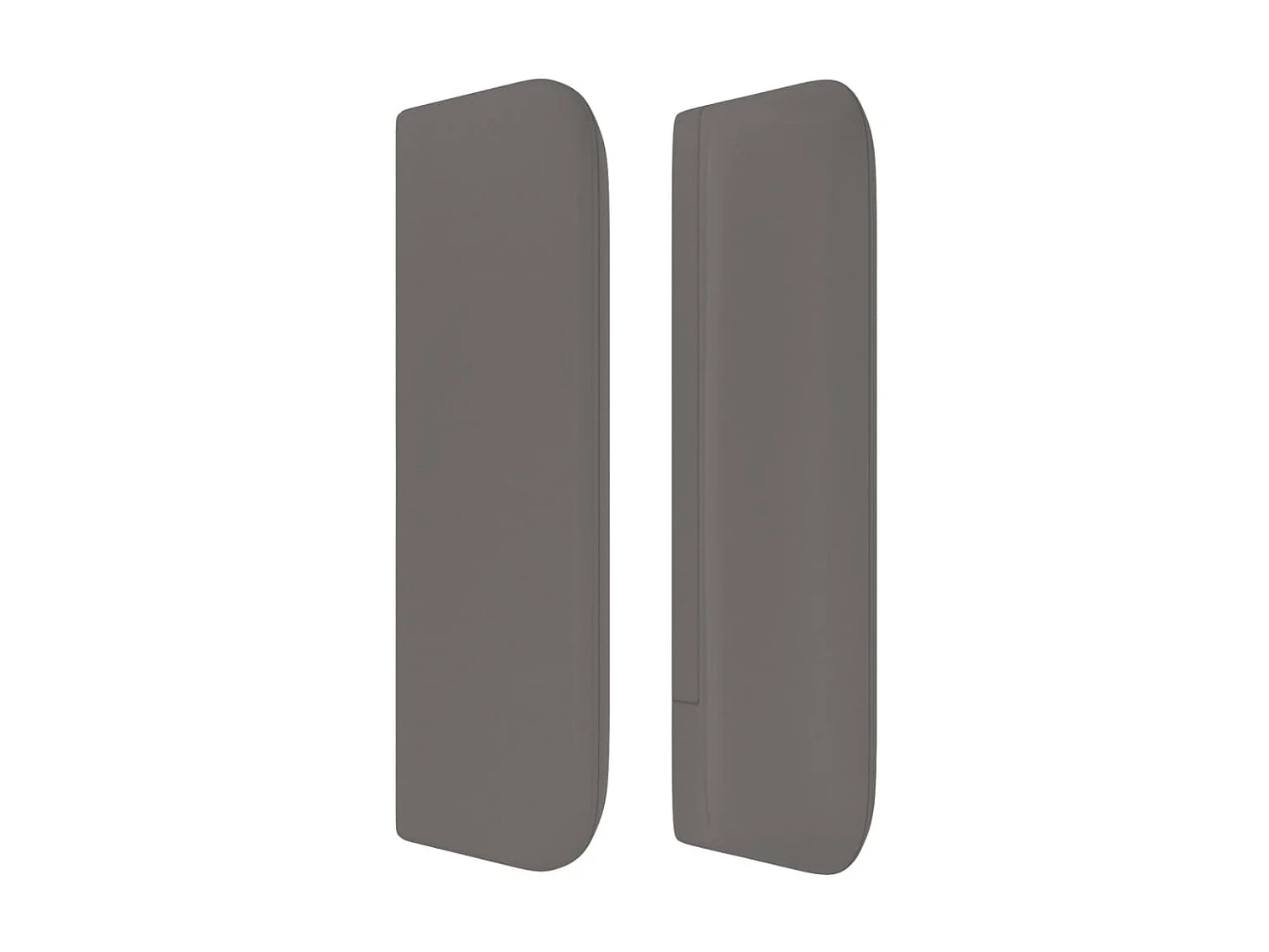 Tête de lit avec oreilles Gris 93x16x78/88 cm Similicuir POI85749 BonneVie Meuble