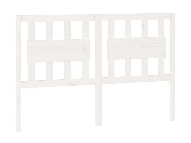 Tête de lit Blanc 140,5x4x100 cm Bois massif de pin POI26329 BonneVie Meuble