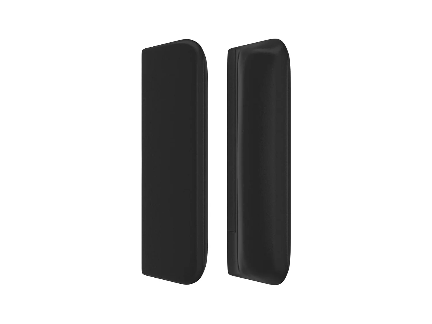 Kopfteil,Bettkopfteil mit Ohren Schwarz 163x16x78/88 cm Kunstleder -gkd471955