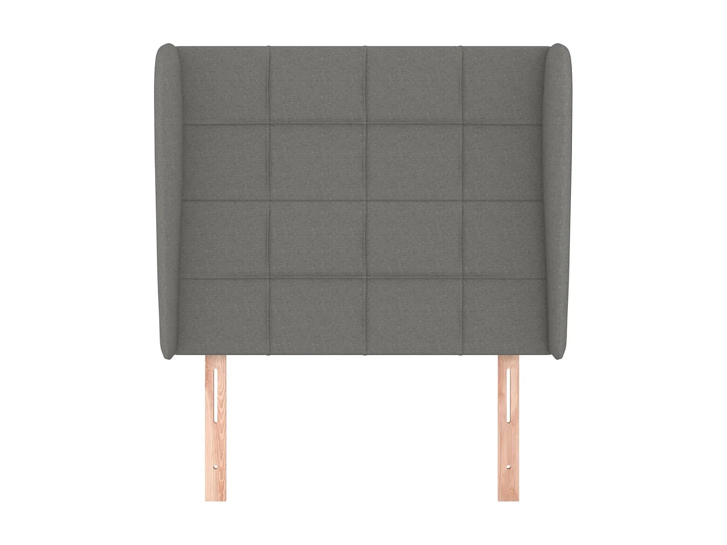 Tête de lit avec oreilles Gris foncé 83x23x118/128 cm Tissu POI26920 BonneVie Meuble