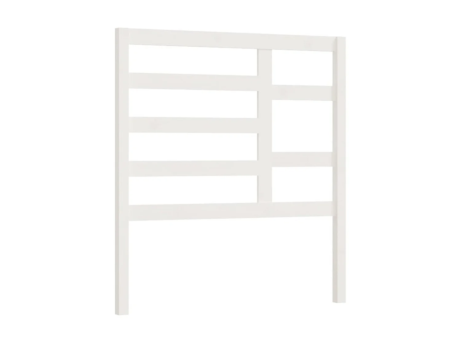 Tête de lit Blanc 96x4x104 cm Bois massif de pin POI36058 BonneVie Meuble