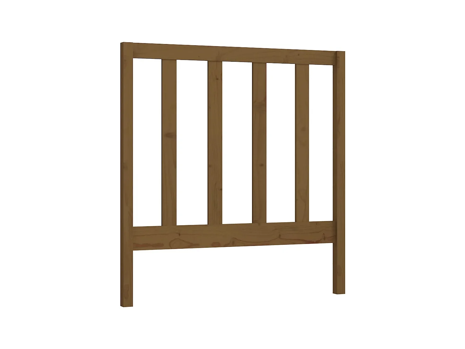 Tête de lit Marron miel 95x4x100 cm Bois massif de pin POI66102 BonneVie Meuble