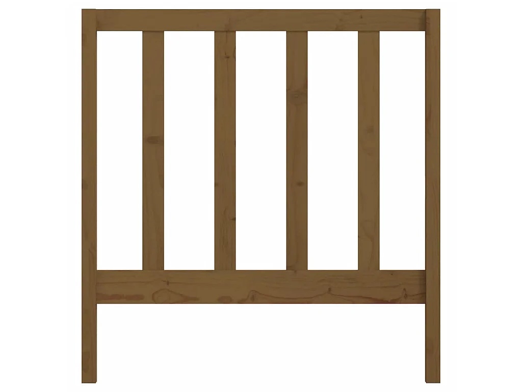 Cabeceira de cama 95x4x100 cm pinho maciço castanho mel PT121114