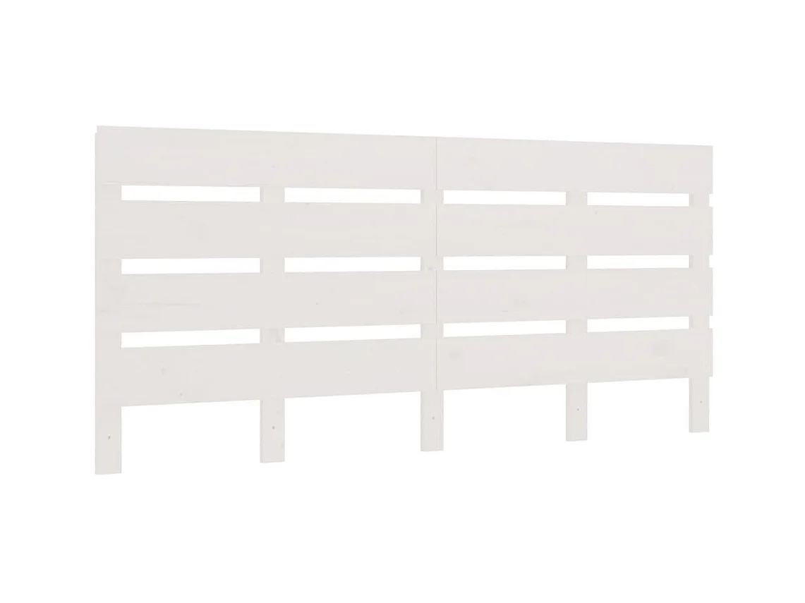 Testiera | Testata del letto per Letto Bianca 135x3x80 cm in Legno Massello di Pino