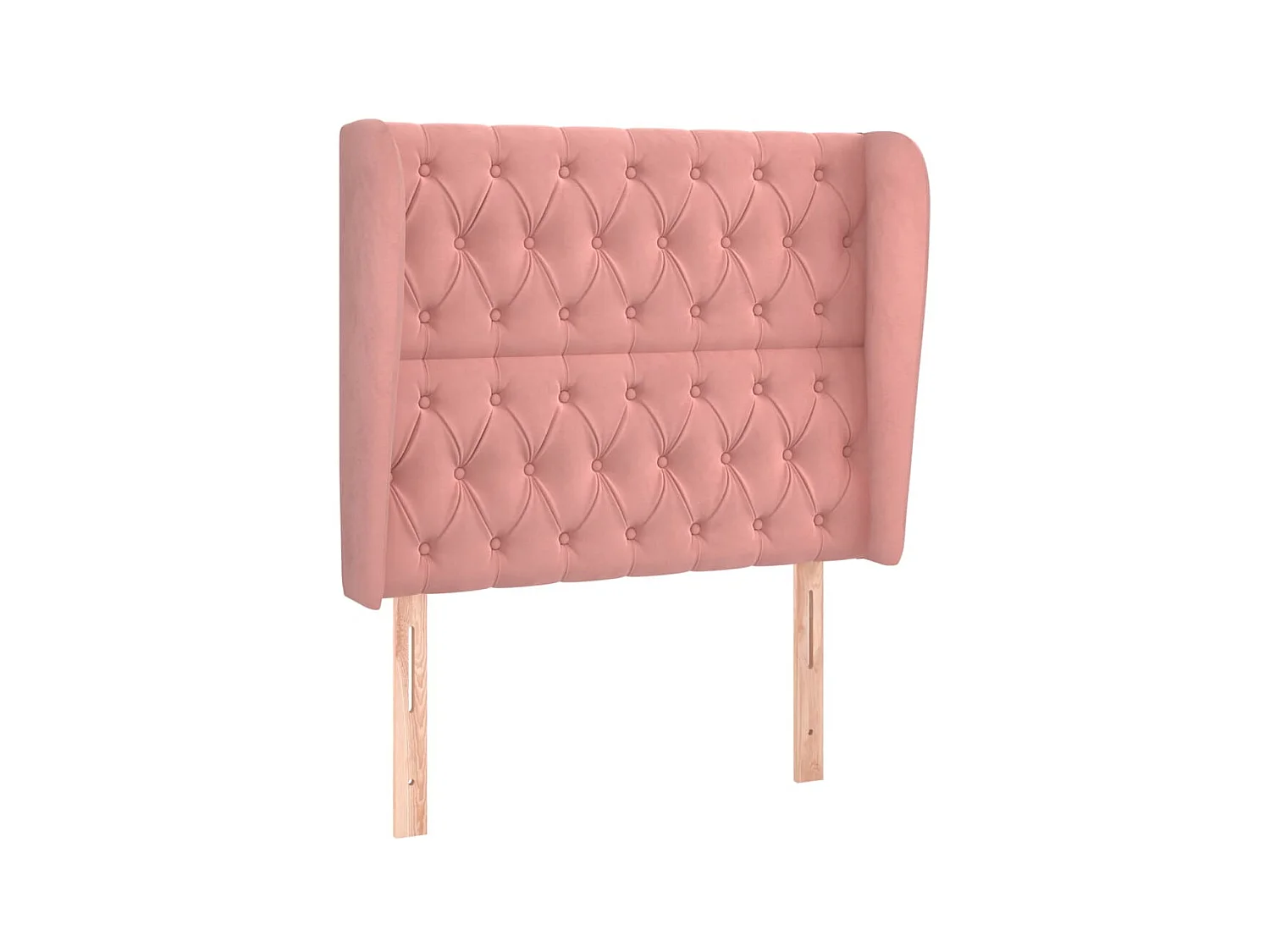 Tête de lit avec oreilles Rose 93x23x118,128 cm Velours LKC52356 BonneVie Meuble