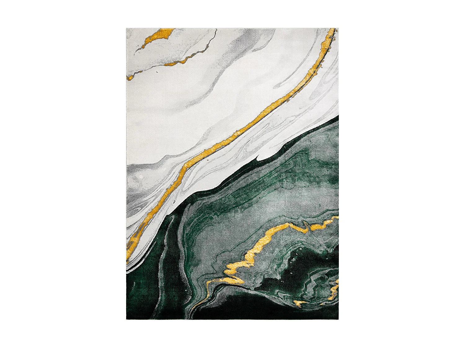 Tapis EMERALD exclusif 1017 glamour, élégant marbre bouteille verte  240x330 cm