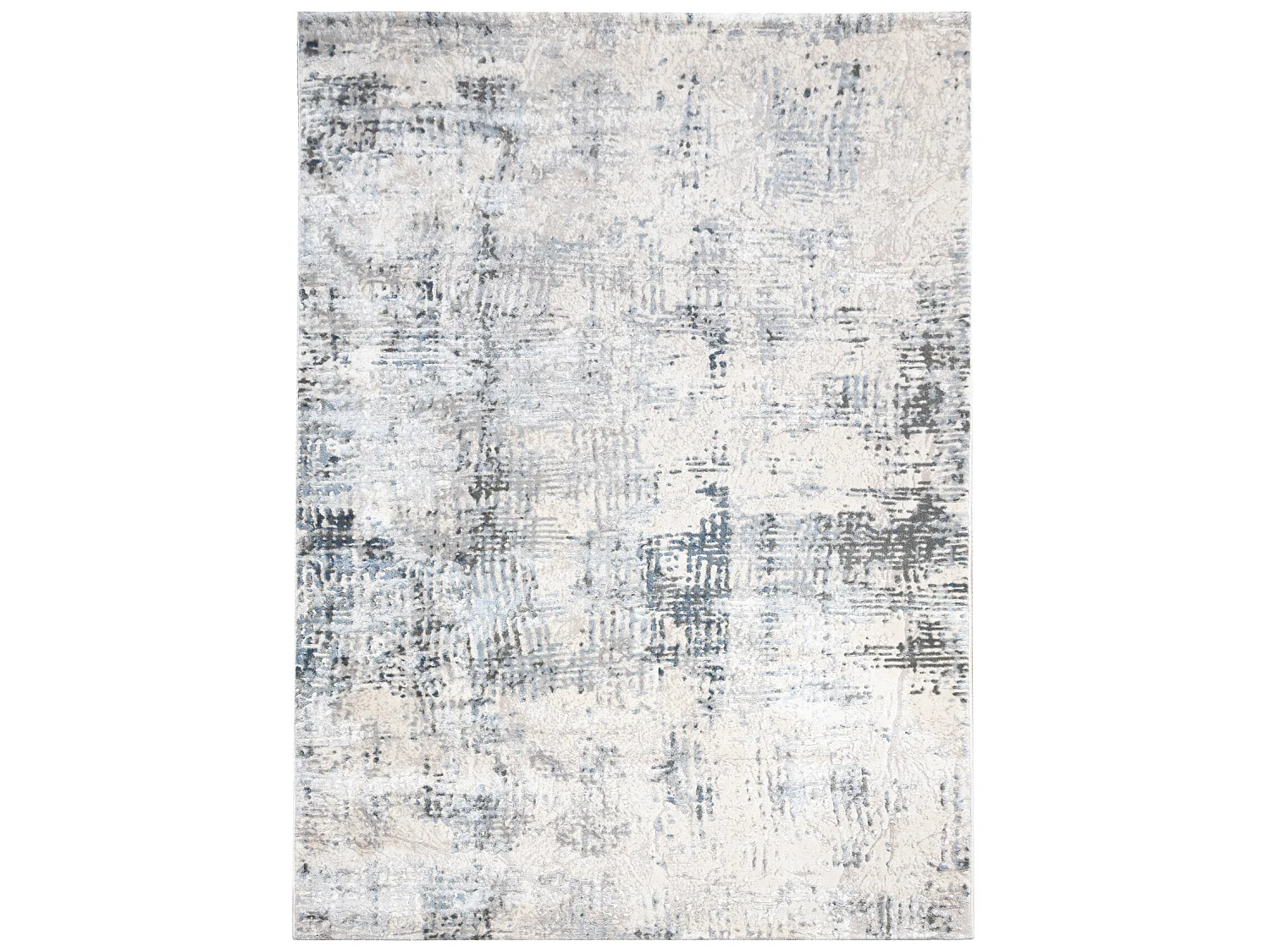 Tapijt ACRYL ELITRA 6202 Abstractie gewreven ivoor / blauw 240x350 cm