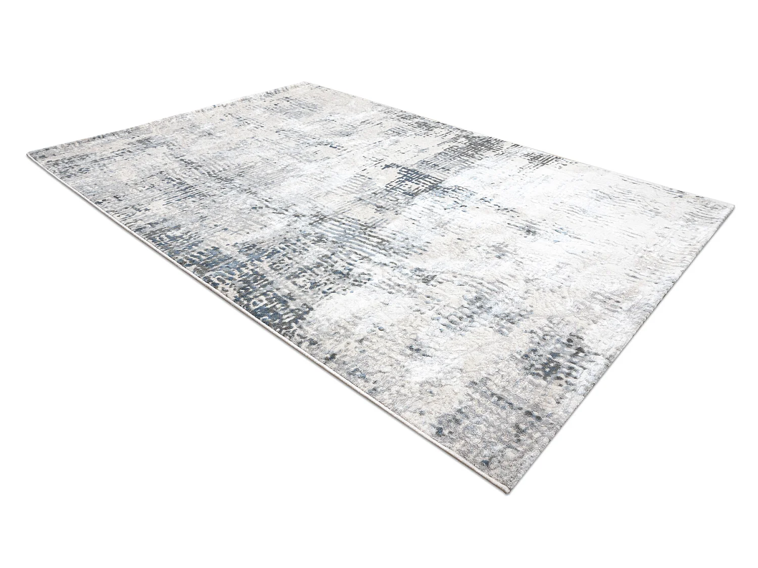 Tapijt ACRYL ELITRA 6202 Abstractie gewreven ivoor / blauw 240x350 cm