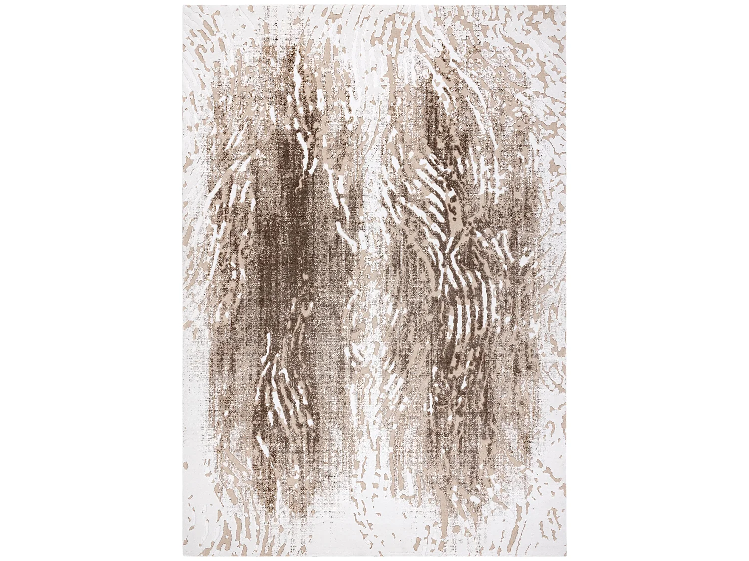 Tapijt ACRYL USKUP Hout 9482 crème / bruin 100x300 cm