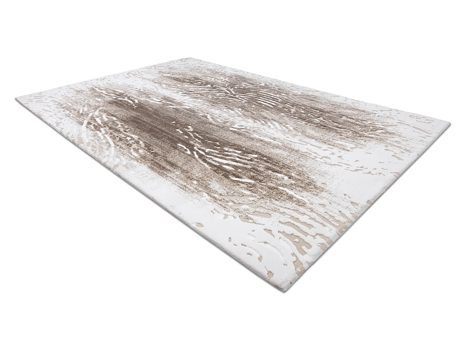 Tapijt ACRYL USKUP Hout 9482 crème / bruin 100x300 cm