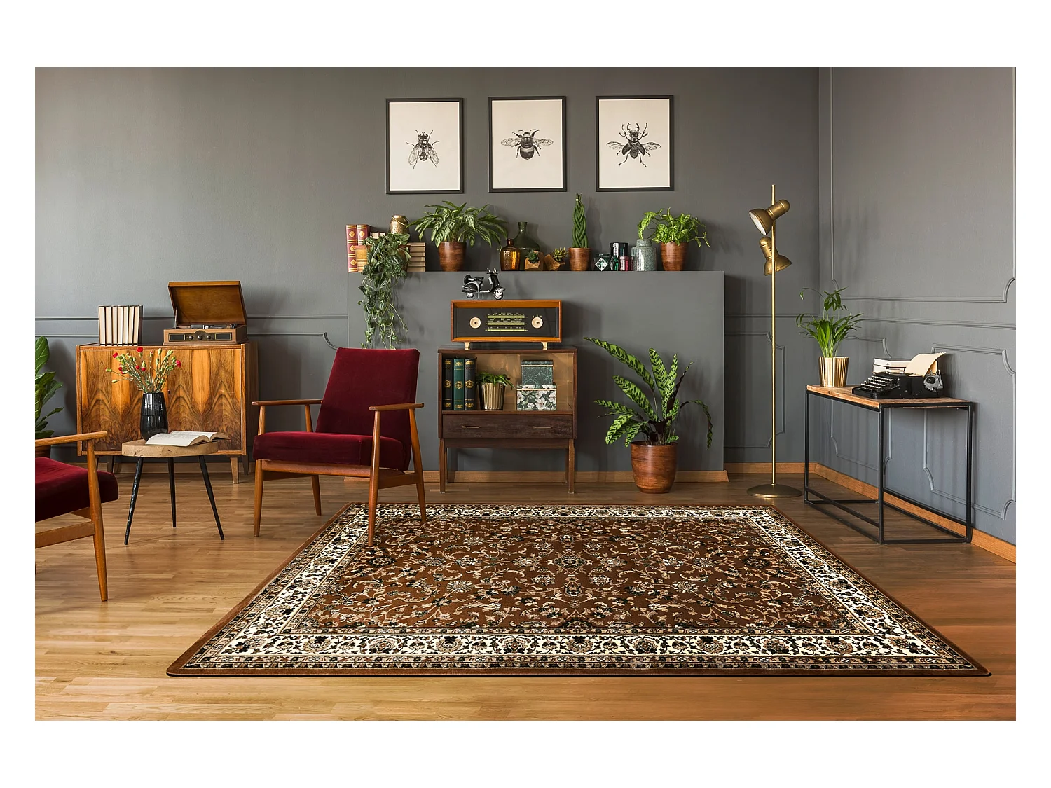 Tapijt ROYAL ADR patroon 1745 bruin 300x400 cm