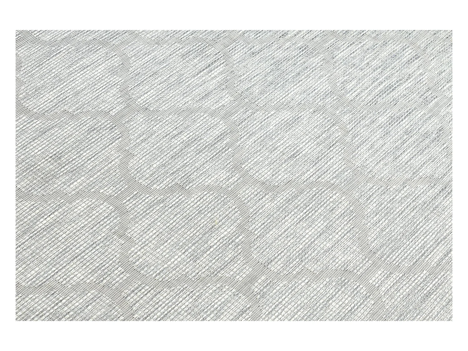 Tapis SIZAL PATIO 3069 marocain Trellis tissé à plat gris / beige 78x150 cm