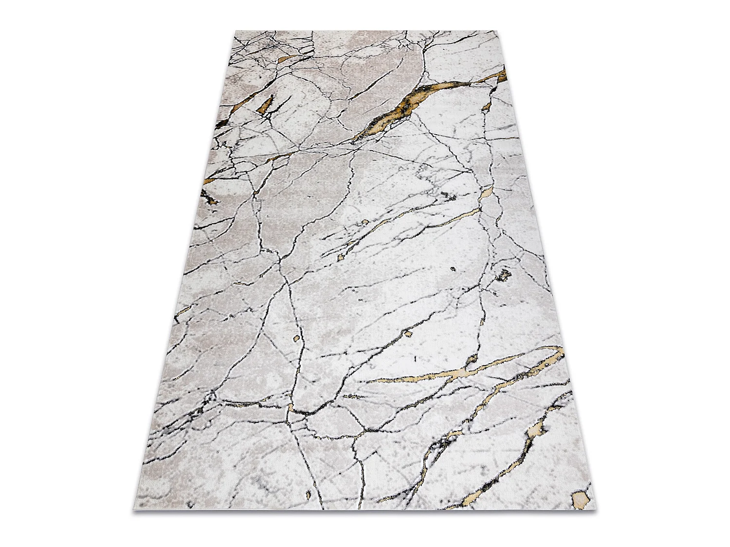 Tapis GLOSS moderne  529A 53 Marbre, calcul, élégant, glamour Ivoire 160x220 cm
