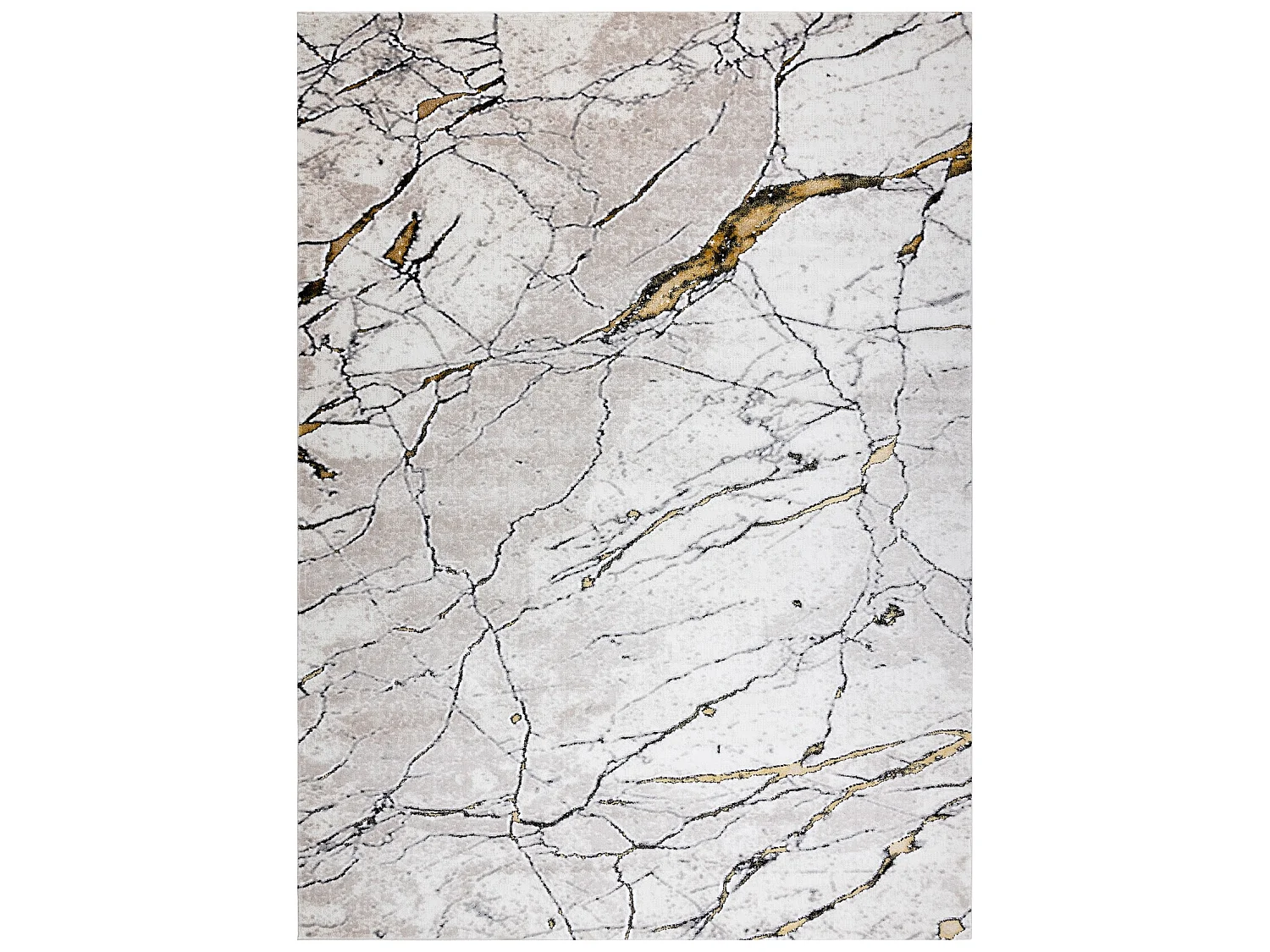 Tapis GLOSS moderne  529A 53 Marbre, calcul, élégant, glamour Ivoire 160x220 cm