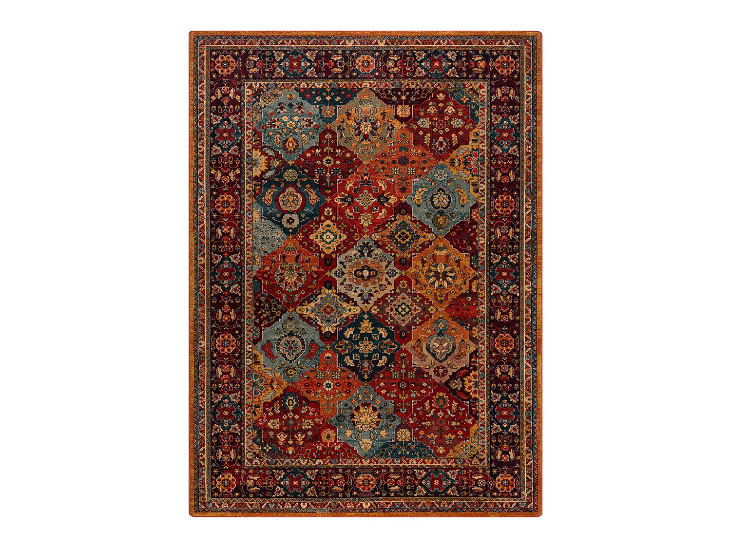 tapijt POLONIA Samari Ornament robijn 200x300 cm