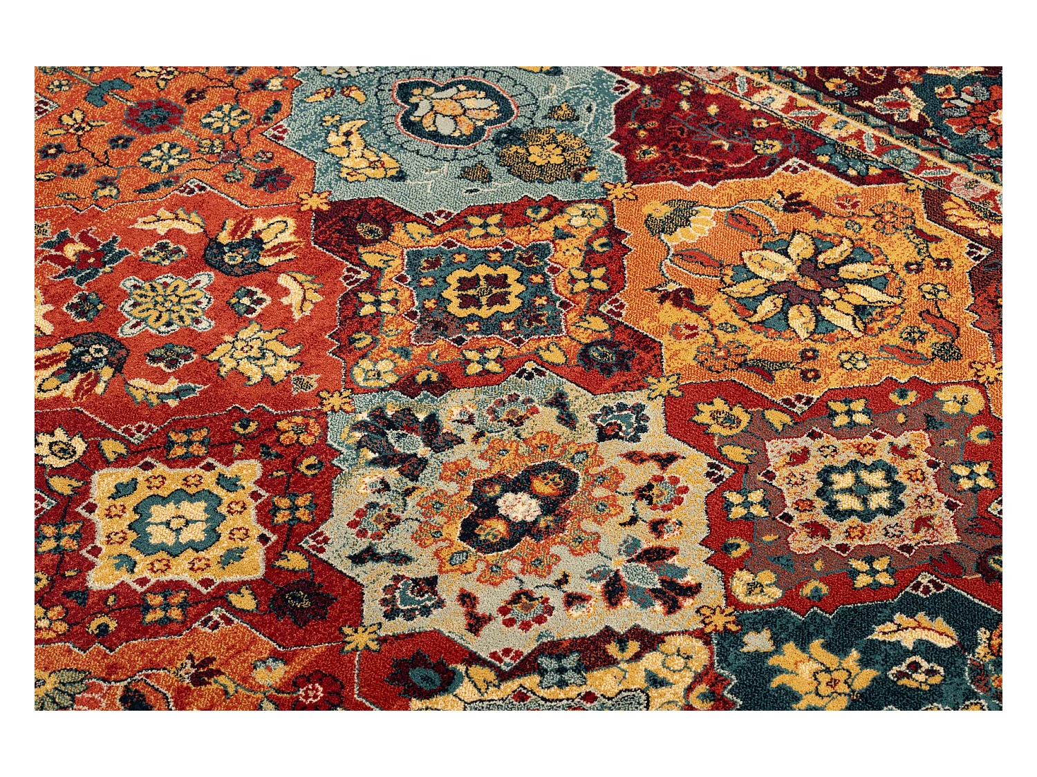 tapijt POLONIA Samari Ornament robijn 200x300 cm