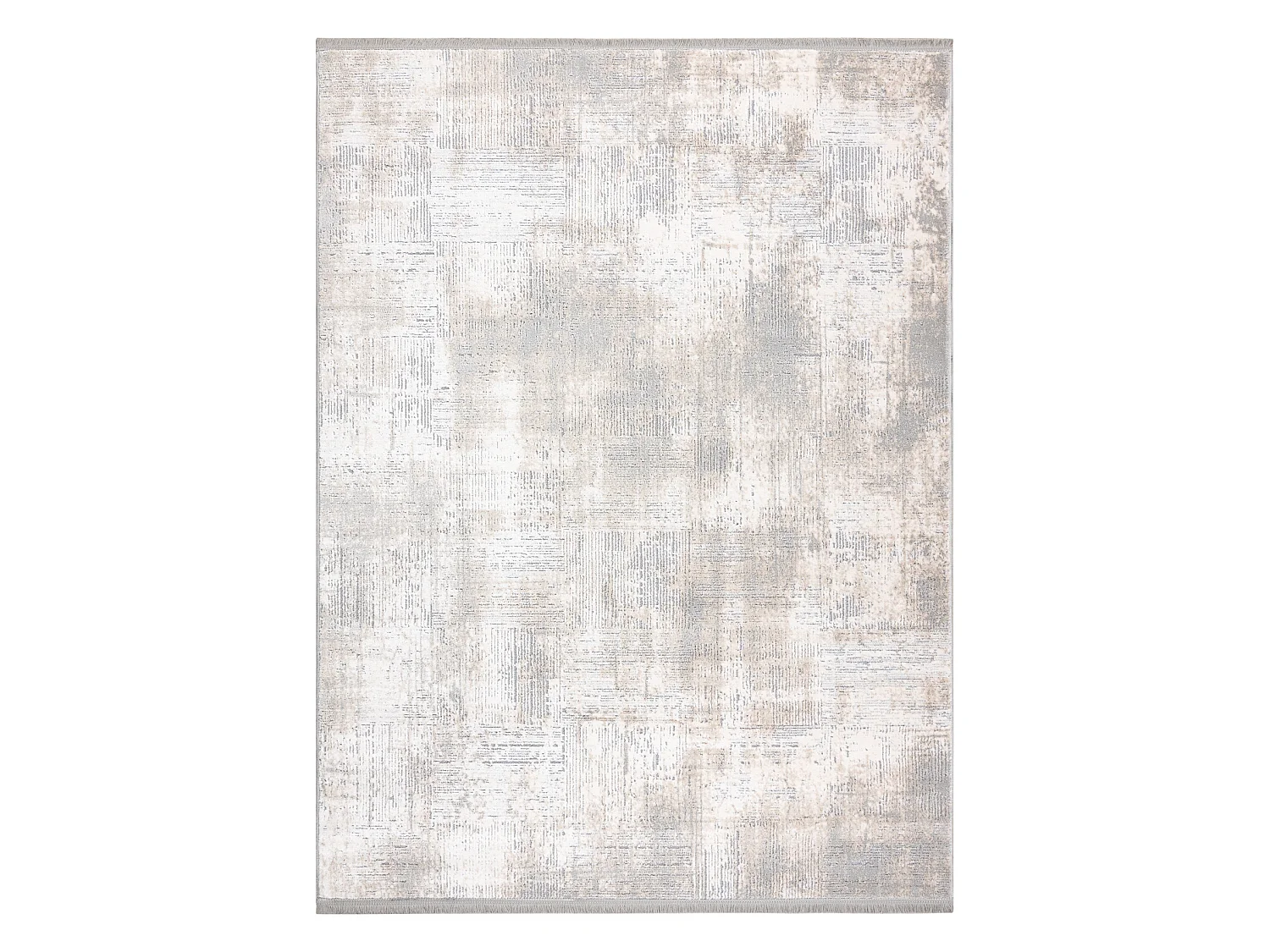 Tapis TULS structural, franges  51231 vintage ivoire / gris 240x330 cm