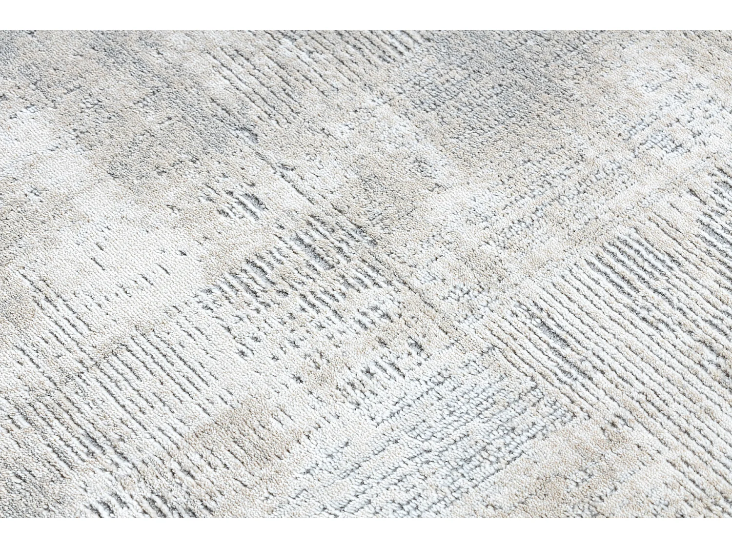 Tapis TULS structural, franges  51231 vintage ivoire / gris 240x330 cm