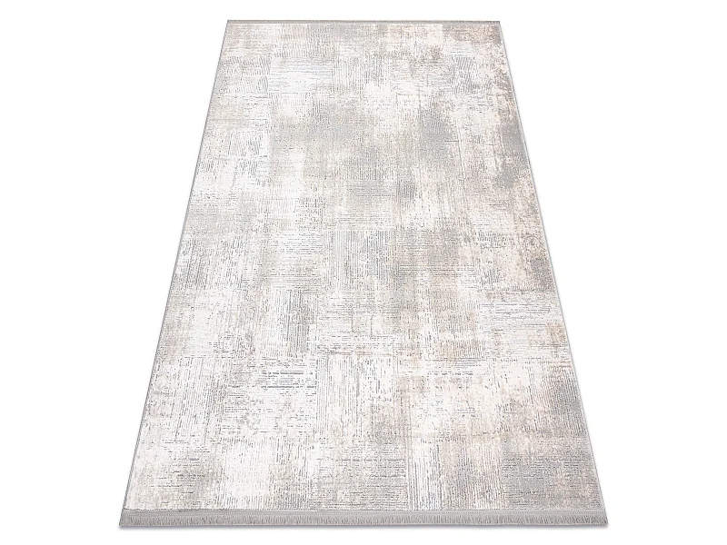 Tapis TULS structural, franges  51231 vintage ivoire / gris 240x330 cm