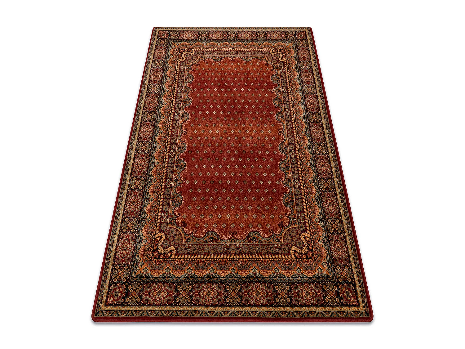 Tapis en laine POLONIA BARON bourgogne  100x150 cm