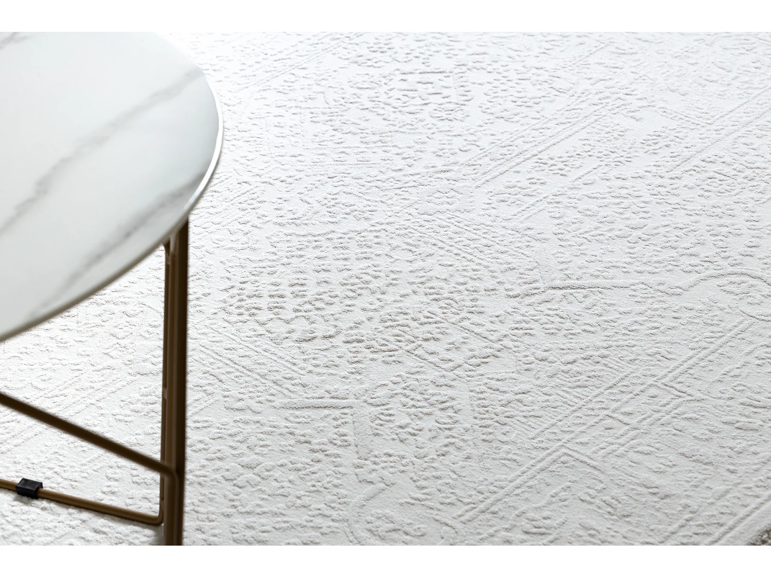 Tapis ACRYLIQUE PALACIO 1587 ORNAMENT Ivoire / blanc 160x220 cm