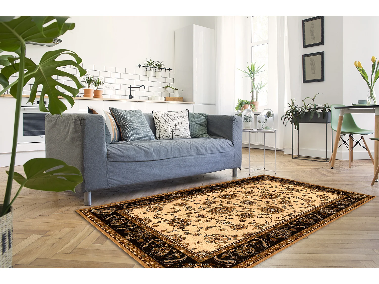 Tapis en laine POLONIA TARI tabac 200x300 cm