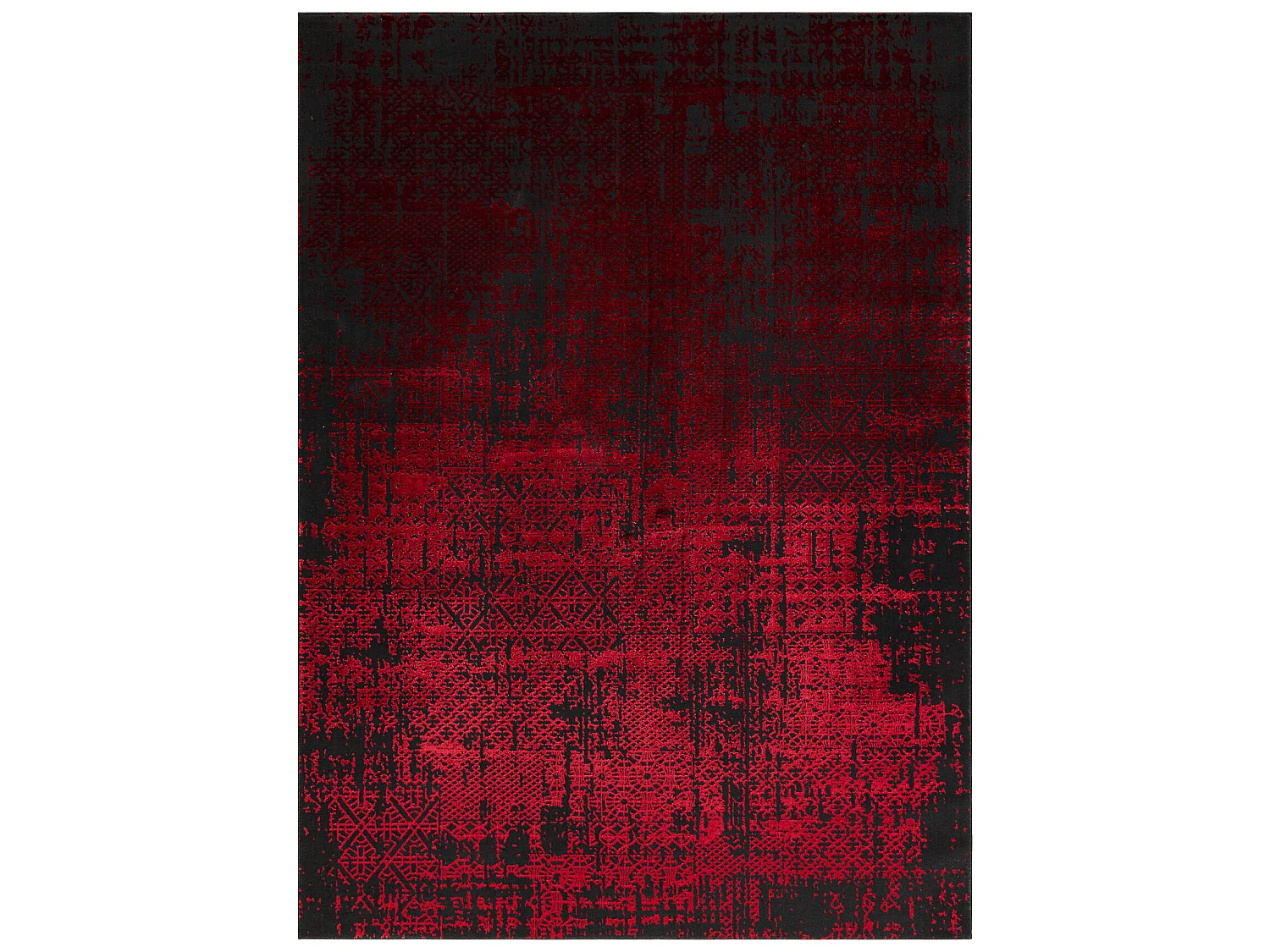 Tapis VINCI 1409 moderne Ornement vintage - Structural rouge 160x220 cm