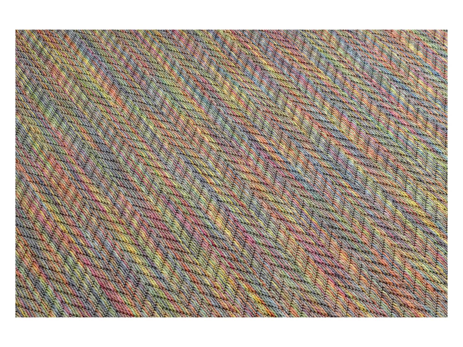 Moderno FISY tapis SIZAL 20776 Zigzag, mélange arc-en-ciel 180x270 cm