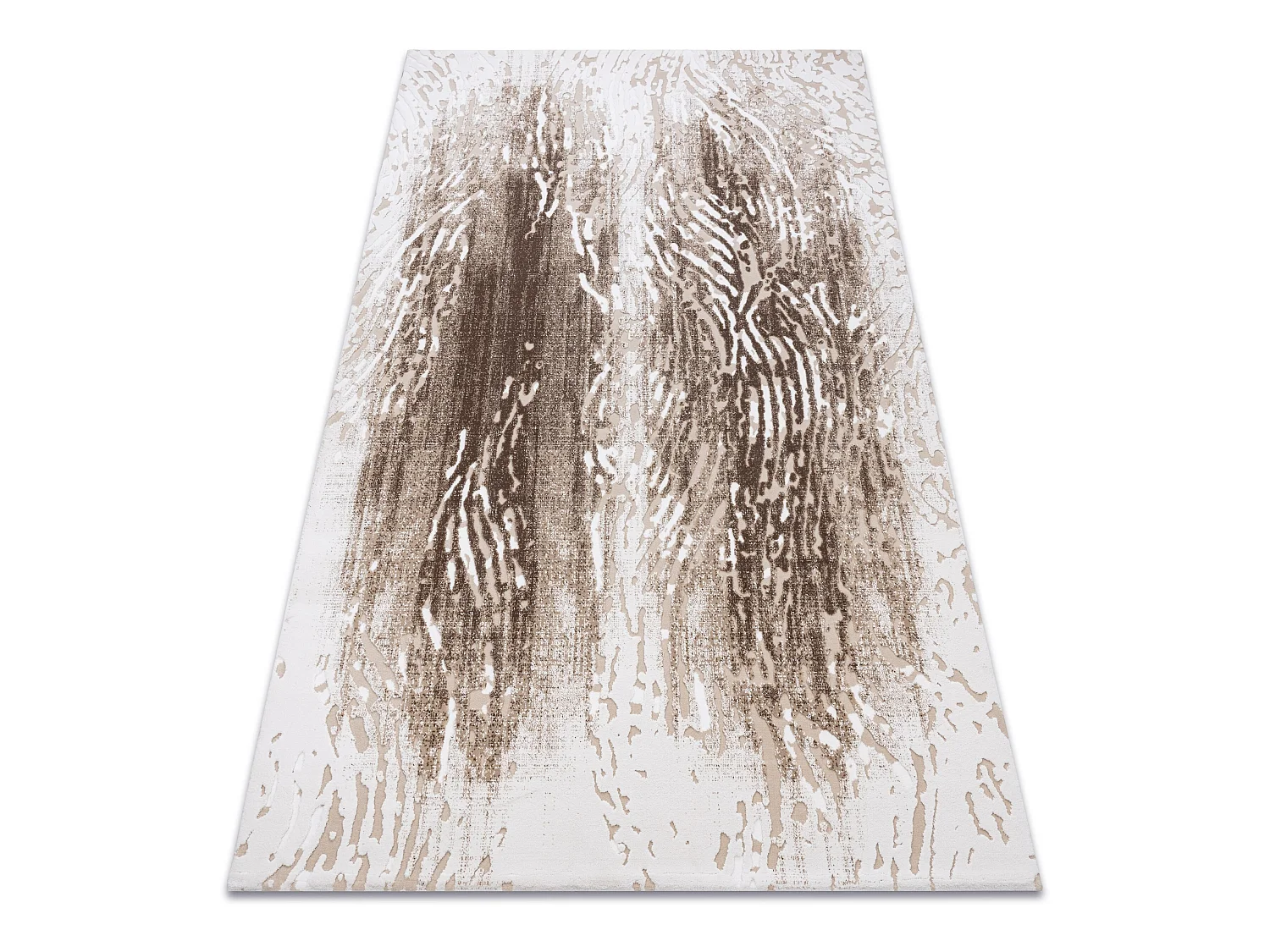 Tapis ACRYLIQUE USKUP Bois 9482 crème / marron 80x300 cm