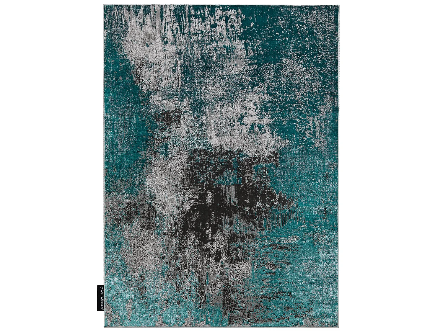 Modern DELUXE tapijt 570 vintage - structuurgroen / antraciet  180x270 cm