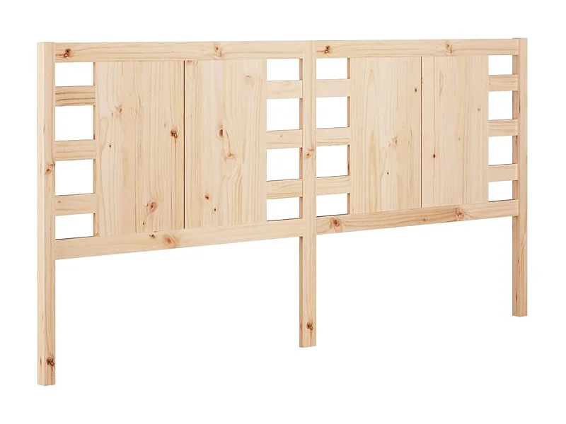 Cabecero de cama madera maciza de pino 206x4x100 cm ES66624