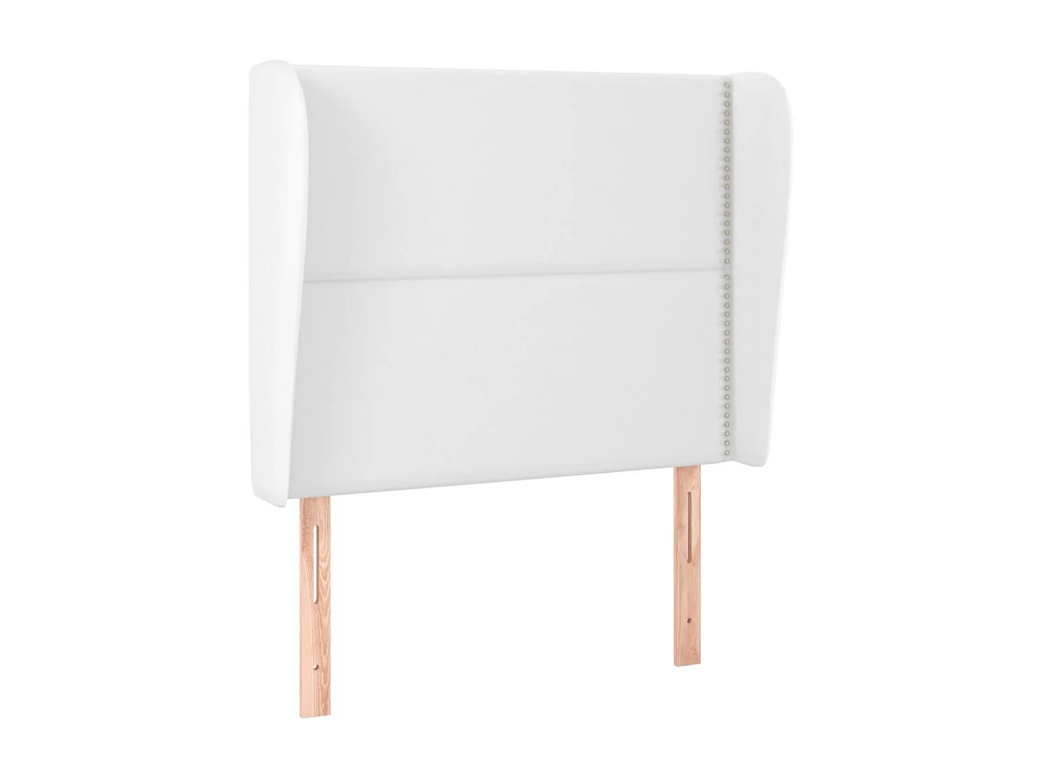 Tête de lit avec oreilles Blanc 103x23x118/128 cm Similicuir POI73422 BonneVie Meuble