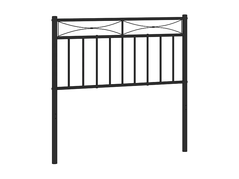 Testiera | Testata del letto in Metallo Nero 90 cm