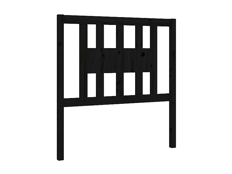 Testiera | Testata del letto per Letto Nera 96x4x100 cm in Legno Massello di Pino