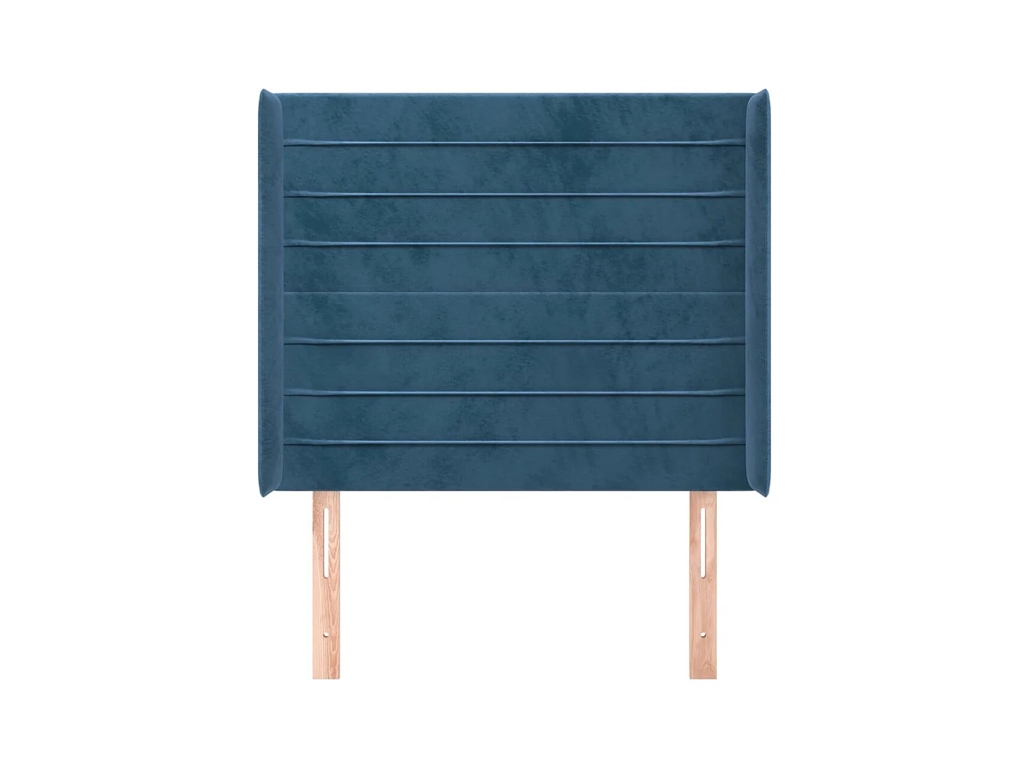 Kopfteil,Bettkopfteil mit Ohren Dunkelblau 93x16x118/128 cm Samt -gkd169351