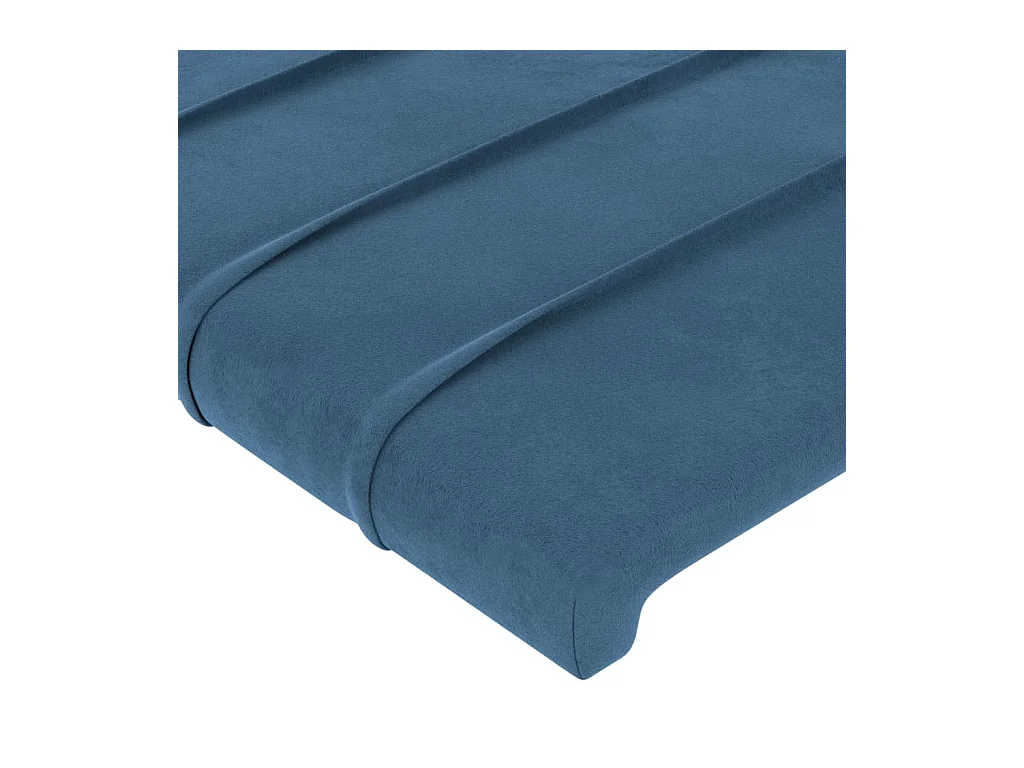 Kopfteil,Bettkopfteil mit Ohren Dunkelblau 93x16x118/128 cm Samt -gkd169351